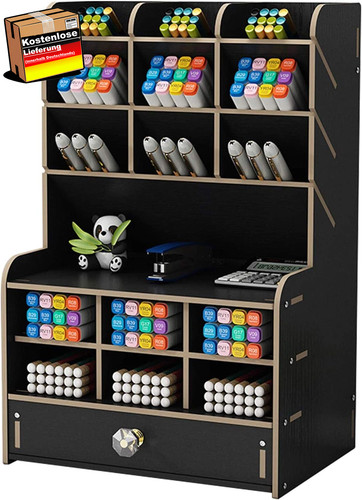 Holz schreibtischorganizer mit - holz,