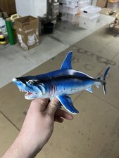 Weißer Hai Blauer Hai Spielfigur Spielzeug Rar Selten Gefährlicher Blick