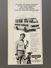 Westfalia Wohnmobil Siegfried Rauch VW LT Oldtimer 1977 Vintage Werbung Reklame