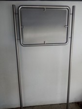 Edelstahl, V2a, Werbeschild