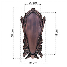Hölzernes Trophäenbrett für einen Damhirsch oder Stier. Brett. Geweih. K2-45