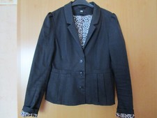 H&M Damen Blazer schwarz Größe 40 mit Leo-Futter