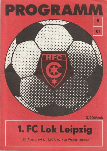Programmheft hfc gegen - gegen, 1.