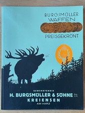 Alter Waffen Katalog Burgsmüller und Söhne Kreiensen Gewehre Pistolen Infalation