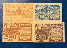 Östereich 4 alte Scheine -