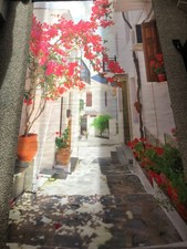 Textilbanner, groß, Frühlingsmotiv mit fröhlich-freundlichen Farben, 100x200cm