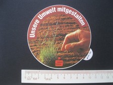 Sparkasse Unsere Umwelt mitgestalten Sticker Aufkleber Reklame Werbung