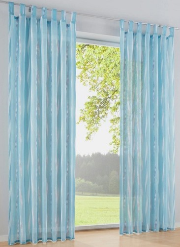 Gardine blau 245x140cm - gardine,
