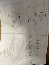 [en.casa] 2er-Set Stühle schwarz matt Esszimmer Kunst-Leder Polster Stuhl