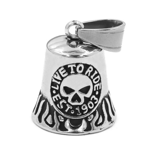 Totenkopf biker bell glocke - biker,