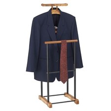 Herrendiener Kleider Stange mit Ablage Kleiderständer Stummer Diener Butler