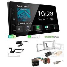 Kenwood Autoradio Apple CarPlay DAB+ für Lancia Delta III 2009-2014 silber