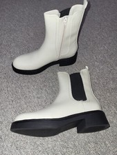 Stiefeletten Chelsea Boots in "schmutzigem" weiß Größe 37 von Graceland