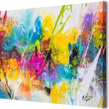 LEINWAND BILD ABSTRAKT BUNT