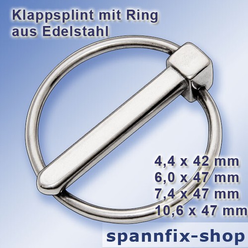 Klappsplint mit ring - mit,