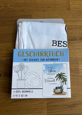 Geschirrtuch mit Spruch +