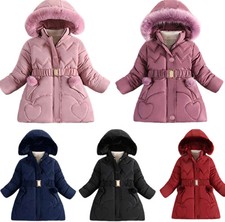 Winterjacke Mädchen Kinder Mantel Warm Gefüttert Dicke Oberbekleidung Winddicht