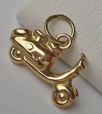 WoW Roller Mofa Anhänger in aus 585 Gold Goldhund Moped Fahrzeug Zweirad ♦️6982