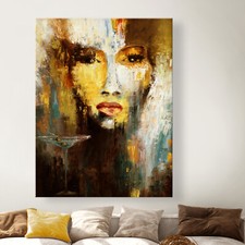 OLIVE 11 Abstrakt Leinwand