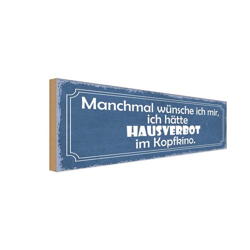 Holzschild 10x27 wünsche - 10x27,