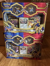2x Pokemon Echter Stahl Premium Figuren & Pin Kollektion Deutsch 12 Booster NEU