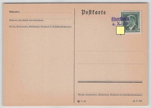 Sudetenland postkarte mit - postkarte,