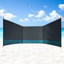 Strand wind schutz - strand, grau