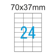 70x37mm Etiketten 200 Blatt A4