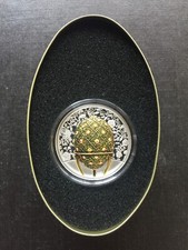 Mongolei 2021  Peter Carl Fabergé Rose Trellis 2 oz Silbermünze 999