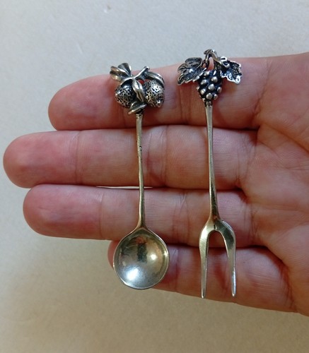Miniatur löffel und gabel aus - und,