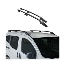 Alu Dachreling Querträger für Ford Transit 2014-2025 Kurzer Radstand Schwarz
