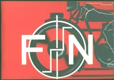 FN Motorräder 1934 Herstal Motorrad Verkaufsprospekt Prospekt sales brochure RP