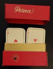 Patience Mini-Karten  unbespielt  in roter Original-Box vollständig  110 Karten 