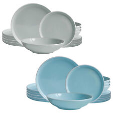 Echtwerk Vintage Tafelservice Nerea Geschirrset aus Steingut Nature-Design 