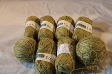 Baumwolle, grün,oliv, 510g. zum Stricken und Basteln