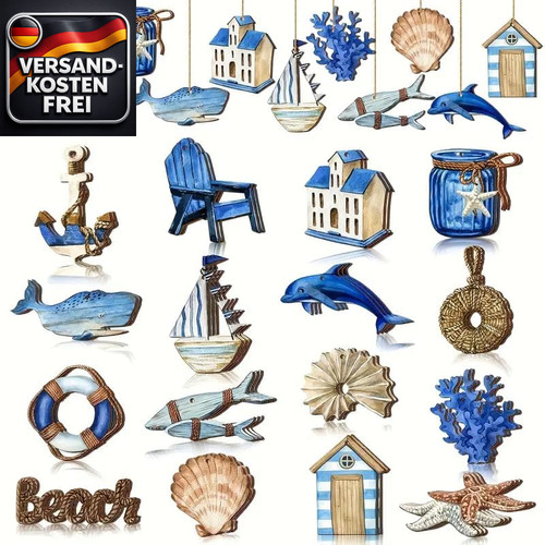 Maritime dekoration set - maritime,