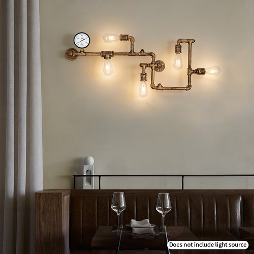 Retro wasserrohr wand lampe - retro,