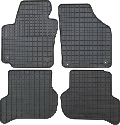 Gummimatten teile schwarz - 4-teile,