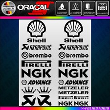 18-teilig Motorrad Aufkleber