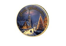 2 Euro vergoldet Weihnachten