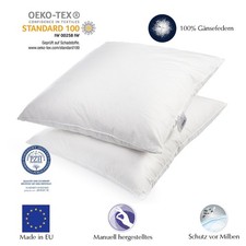 2er Set Federkissen 80x80 cm
