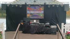 PA Sound Anlage Komplett mit Licht und Laser Anlage, Case, Kabel, DMX, Laptop !!