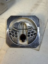Brosche Silber Granat im Stil