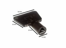 Dreieckiger Gas Stromzählerkasten Schlüssel schwarz Kunststoff 5er Pack