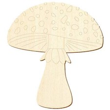 Holz Fliegenpilz - Deko