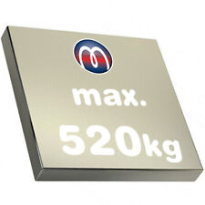 Quadermagnet / Magnetquader 100 x 100 x 20mm Neodym N45, Nickel -  520 kg