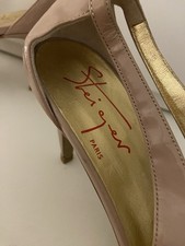 WALTER STEIGER, PUMPS, Abendschuh, Gr. 39 - GOLD - Lackleder - LEDER - SCHUH