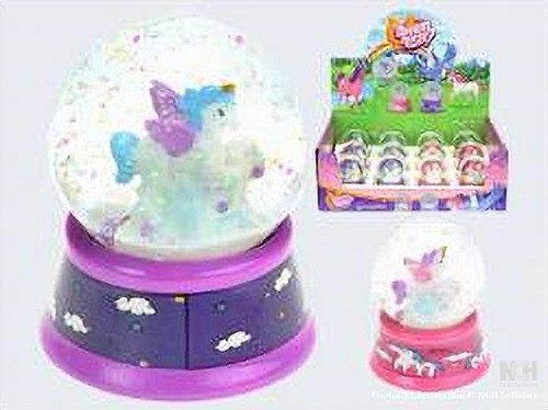 Schneekugel einhorn mit - schneekugel,
