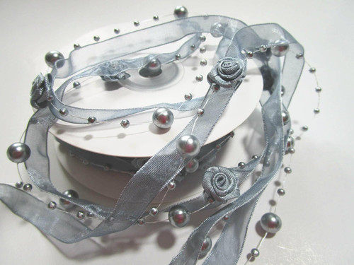 10m trendyband rosen organza - rosen,