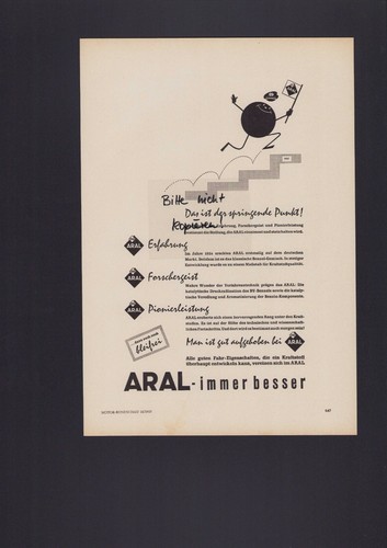 Hamburg werbung 1957 bv aral - hamburg,,